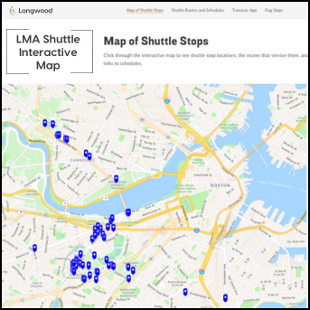 interactive shuttle map